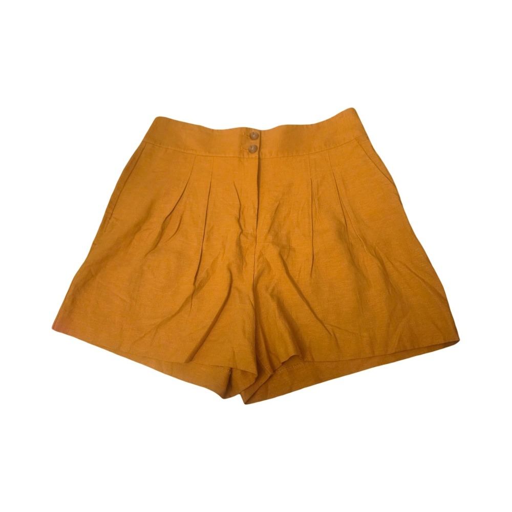 Worthington Linen Pleated Shorts Size 14